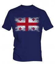 Georgia Distressed Flag Mens T-Shirt