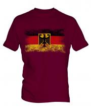 Germany State Distressed Flag Mens T-Shirt