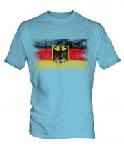Germany State Distressed Flag Mens T-Shirt