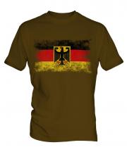 Germany State Distressed Flag Mens T-Shirt