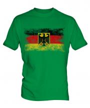 Germany State Distressed Flag Mens T-Shirt