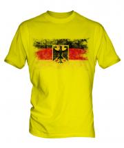 Germany State Distressed Flag Mens T-Shirt