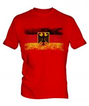Germany State Distressed Flag Mens T-Shirt