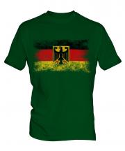 Germany State Distressed Flag Mens T-Shirt