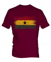 Ghana Distressed Flag Mens T-Shirt
