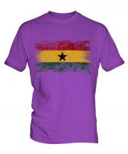 Ghana Distressed Flag Mens T-Shirt