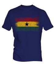 Ghana Distressed Flag Mens T-Shirt