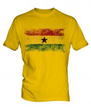 Ghana Distressed Flag Mens T-Shirt