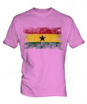 Ghana Distressed Flag Mens T-Shirt