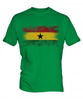 Ghana Distressed Flag Mens T-Shirt