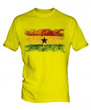 Ghana Distressed Flag Mens T-Shirt