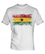 Ghana Distressed Flag Mens T-Shirt