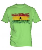 Ghana Distressed Flag Mens T-Shirt