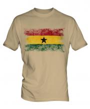 Ghana Distressed Flag Mens T-Shirt