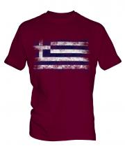 Greece Distressed Flag Mens T-Shirt
