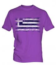 Greece Distressed Flag Mens T-Shirt