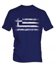 Greece Distressed Flag Mens T-Shirt