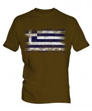 Greece Distressed Flag Mens T-Shirt