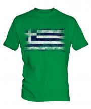 Greece Distressed Flag Mens T-Shirt
