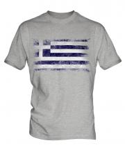 Greece Distressed Flag Mens T-Shirt