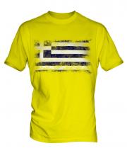 Greece Distressed Flag Mens T-Shirt