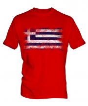 Greece Distressed Flag Mens T-Shirt