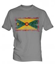 Grenada Distressed Flag Mens T-Shirt