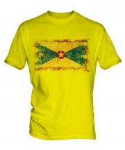 Grenada Distressed Flag Mens T-Shirt
