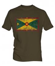 Grenada Distressed Flag Mens T-Shirt