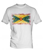 Grenada Distressed Flag Mens T-Shirt