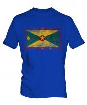 Grenada Distressed Flag Mens T-Shirt