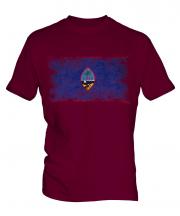 Guam Distressed Flag Mens T-Shirt