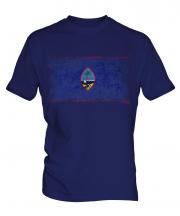 Guam Distressed Flag Mens T-Shirt