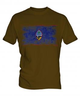 Guam Distressed Flag Mens T-Shirt