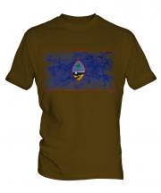 Guam Distressed Flag Mens T-Shirt