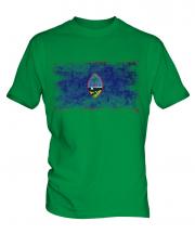Guam Distressed Flag Mens T-Shirt
