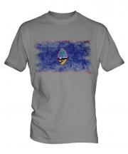 Guam Distressed Flag Mens T-Shirt