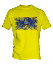 Guam Distressed Flag Mens T-Shirt