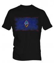 Guam Distressed Flag Mens T-Shirt