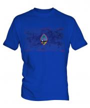 Guam Distressed Flag Mens T-Shirt