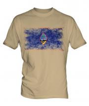 Guam Distressed Flag Mens T-Shirt