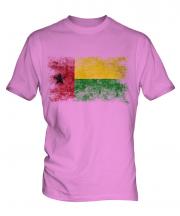 Guinea Bissau Distressed Flag Mens T-Shirt