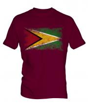 Guyana Distressed Flag Mens T-Shirt