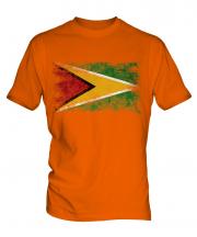 Guyana Distressed Flag Mens T-Shirt