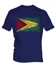 Guyana Distressed Flag Mens T-Shirt