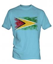 Guyana Distressed Flag Mens T-Shirt