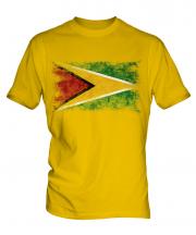 Guyana Distressed Flag Mens T-Shirt