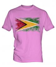 Guyana Distressed Flag Mens T-Shirt