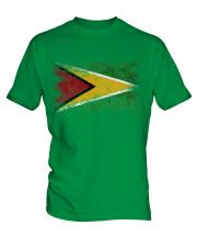 Guyana Distressed Flag Mens T-Shirt