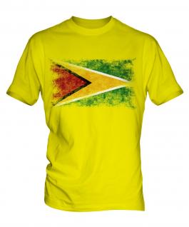 Guyana Distressed Flag Mens T-Shirt
